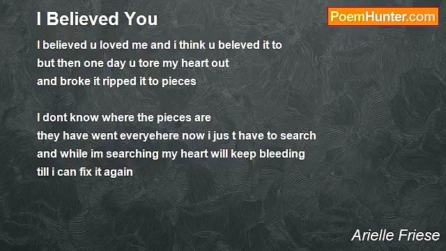 Arielle Friese - I Believed You