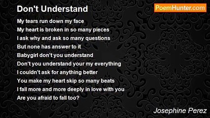 Josephine Perez - Don't Understand
