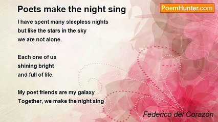 Federico del Corazón - Poets make the night sing