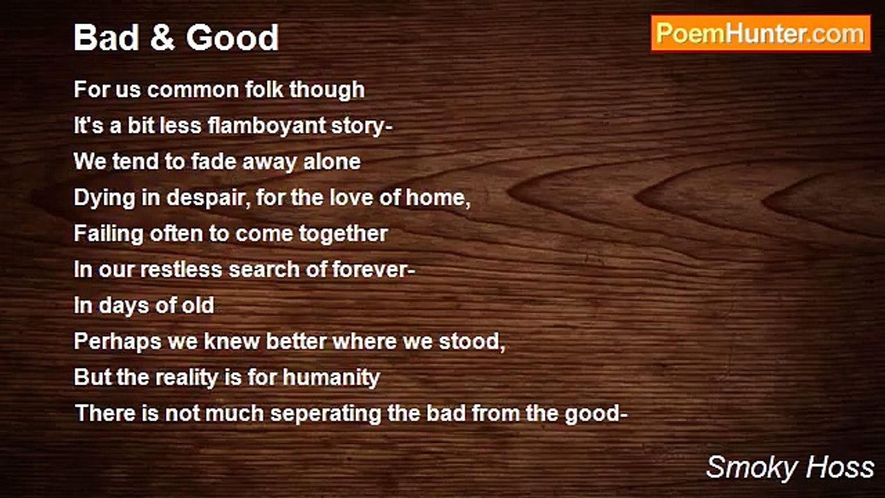 Smoky Hoss - Bad & Good
