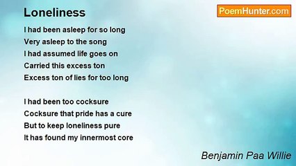 Benjamin Paa Willie - Loneliness