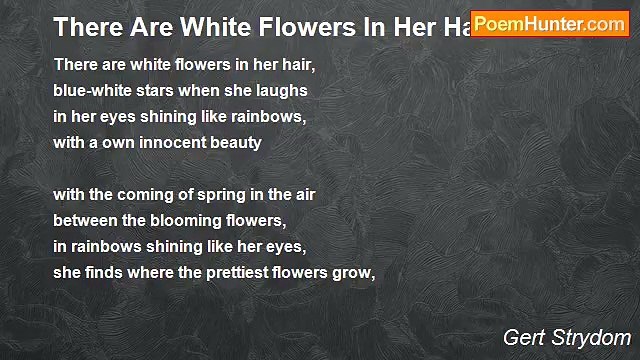 Gert Strydom - There Are White Flowers In Her Hair