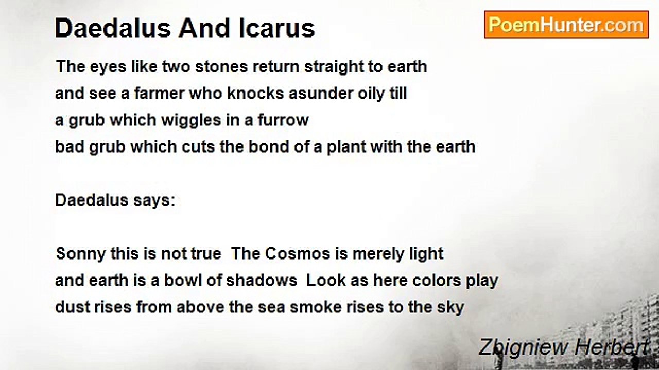 Zbigniew Herbert - Daedalus And Icarus