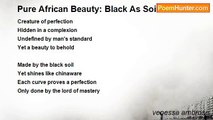 venessa ambrose - Pure African Beauty: Black As Soil