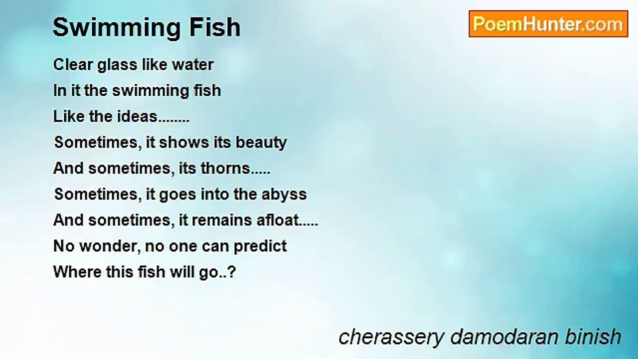 cherassery damodaran binish - Swimming Fish