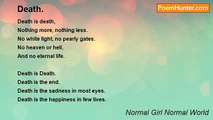 Normal Girl Normal World - Death.