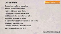 Naomi Shihab Nye - Jerusalem
