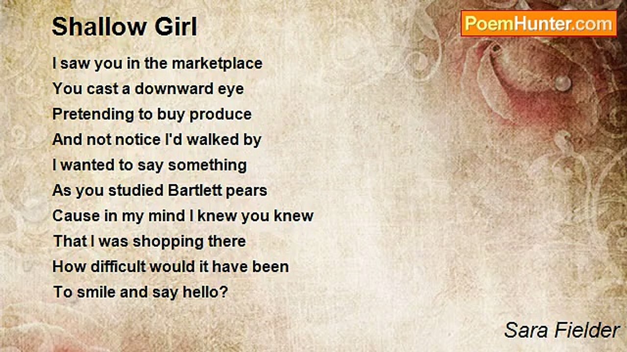 Sara Fielder - Shallow Girl