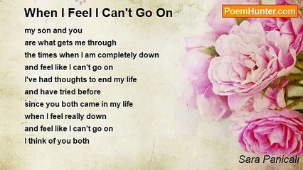 Sara Panicali - When I Feel I Can't Go On