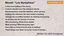 William De Witt Snodgrass - Monet: “Les Nymphéas”