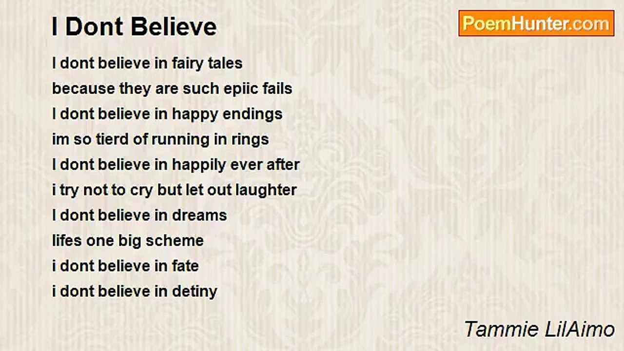 Tammie LilAimo - I Dont Believe
