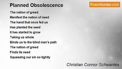 Christian Connor Schwantes - Planned Obsolescence