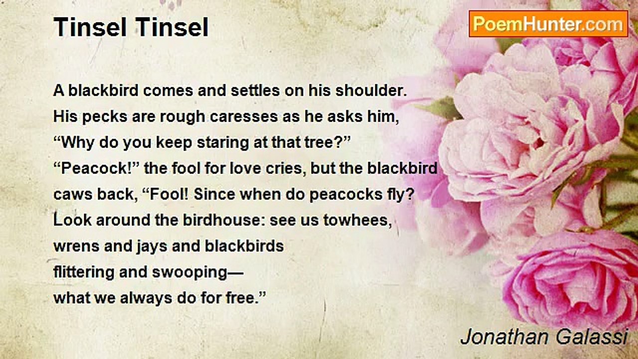 Jonathan Galassi - Tinsel Tinsel