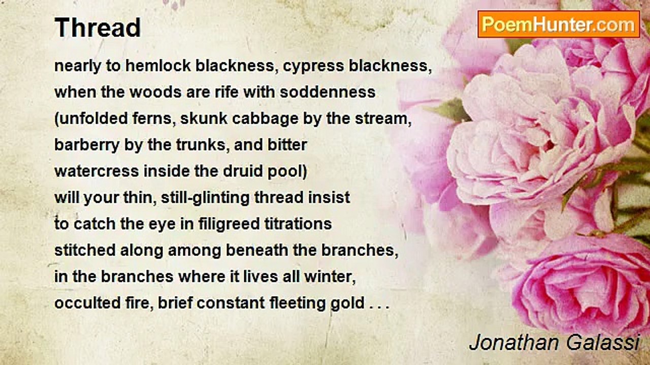 Jonathan Galassi - Thread