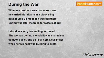 Philip Levine - During the War