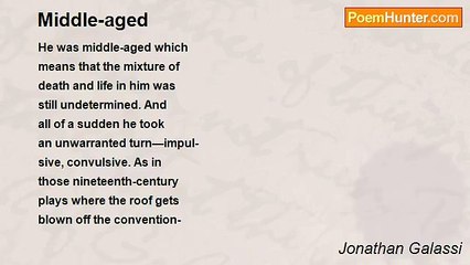 Jonathan Galassi - Middle-aged