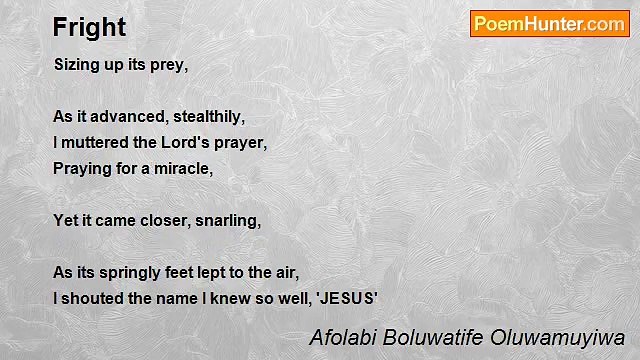 Afolabi Boluwatife Oluwamuyiwa - Fright