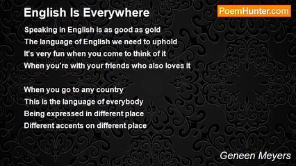 Geneen Meyers - English Is Everywhere