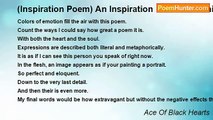 Ace Of Black Hearts - (Inspiration Poem) An Inspiration From Something So Great
