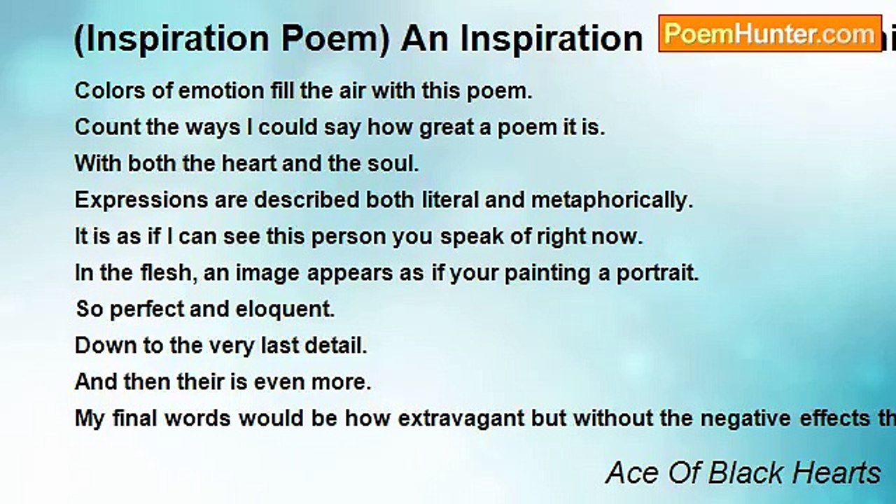 Ace Of Black Hearts - (Inspiration Poem) An Ins...