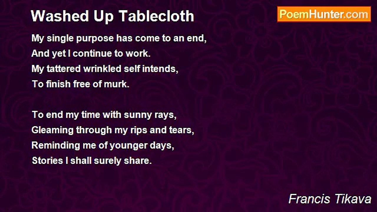 Francis Tikava - Washed Up Tablecloth