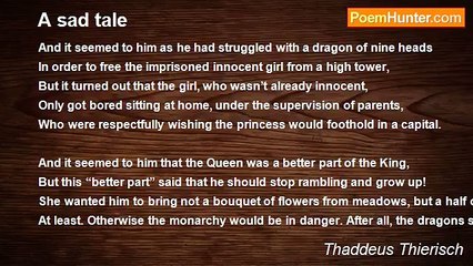 Thaddeus Thierisch - A sad tale