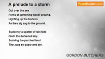 GORDON BUTCHERS - A prelude to a storm