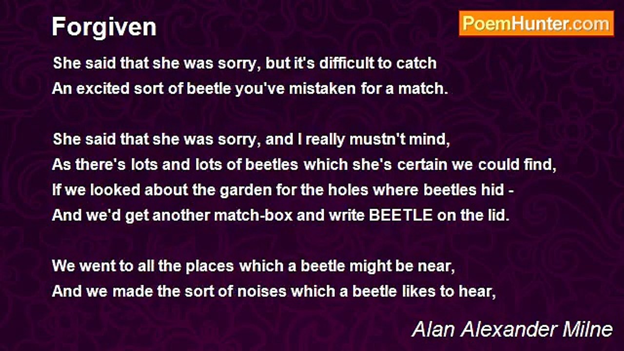 Alan Alexander Milne - Forgiven