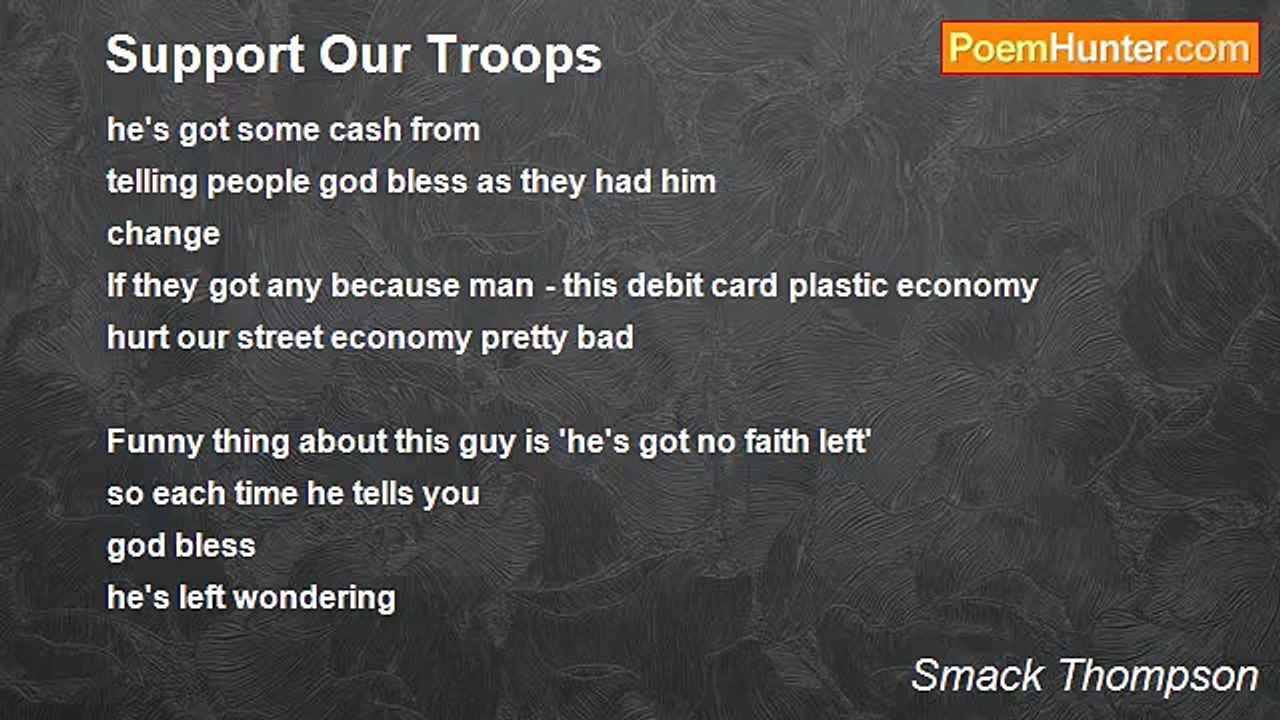 Smack Thompson - Support Our Troops
