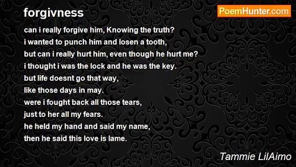 Tammie LilAimo - forgivness
