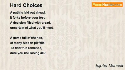 Jojoba Mansell - Hard Choices
