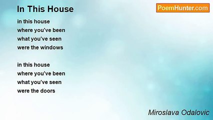Miroslava Odalovic - In This House