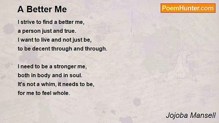 Jojoba Mansell - A Better Me