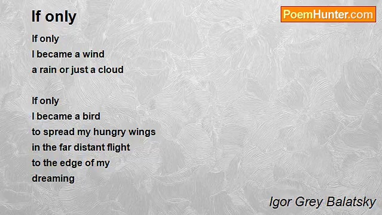 Igor Grey Balatsky - If only