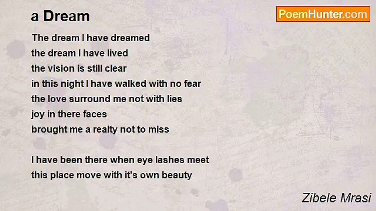 Zibele Mrasi - a Dream