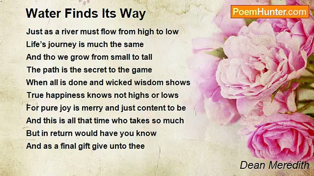 Dean Meredith - Water Finds Its Way