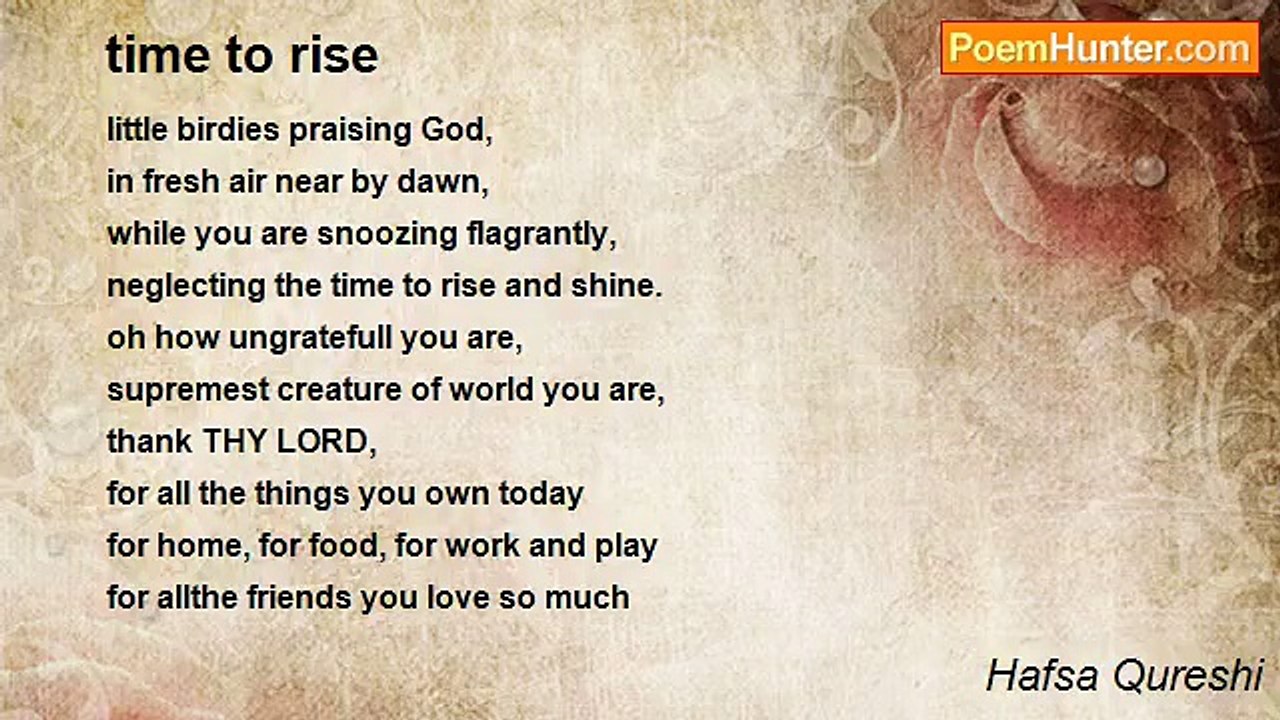 Hafsa Qureshi - time to rise