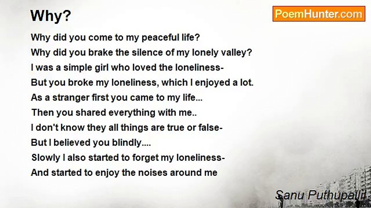 Sanu Puthupallil - Why?