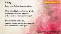 NEETHA SASIDHARAN - b'day