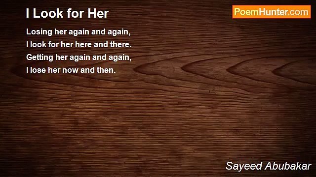 Sayeed Abubakar - I Look for Her