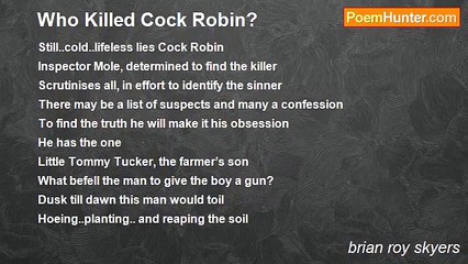 brian roy skyers - Who Killed Cock Robin?
