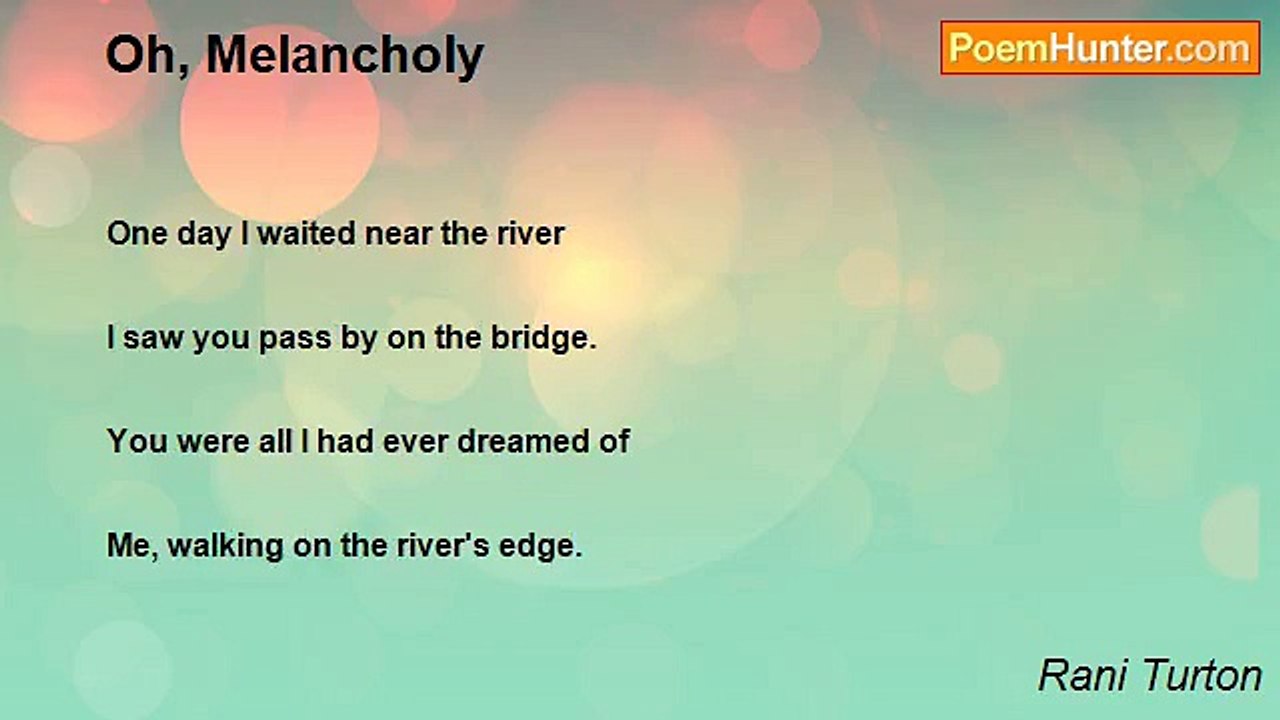 Rani Turton - Oh, Melancholy