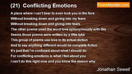 Jonathan Sewell - (21)  Conflicting Emotions