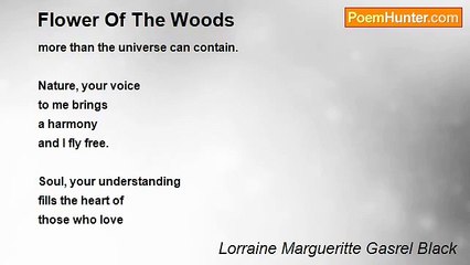 Lorraine Margueritte Gasrel Black - Flower Of The Woods