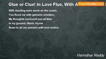 Harindhar Reddy - Glue or Clue! In Love Flue, With A Pair Of Blue Eyes! (Limerick-8)