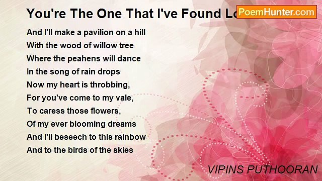 VIPINS PUTHOORAN - You're The One That I've Found Love In Heart