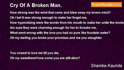 Shamba Kaunda - Cry Of A Broken Man.