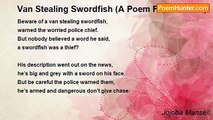 Jojoba Mansell - Van Stealing Swordfish (A Poem For Children)
