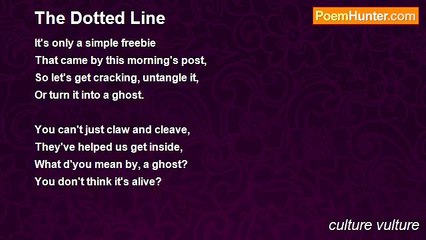 culture vulture - The Dotted Line