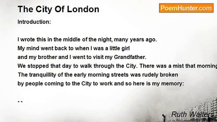 Ruth Walters - The City Of London